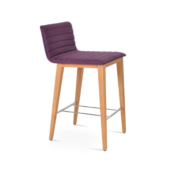 Soho Concept Corona Wood Full Upholstered Stools - Solid Walnut Or Ash, 10-year Guarantee, Luxurious Comfort Natural  Soho-concept-dining-chair-07707