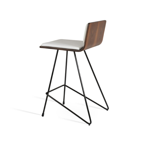 Soho Concept Corona Cat Barstools & Counterstools With Stylish Plywood Seats & Removable Leatherette Cushions Black,Walnut,White  Soho-concept-dining-chair-10825