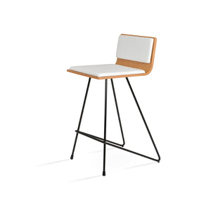 Soho Concept Corona Cat Barstools & Counterstools With Stylish Plywood Seats & Removable Leatherette Cushions Black,White  Soho-concept-dining-chair-10820