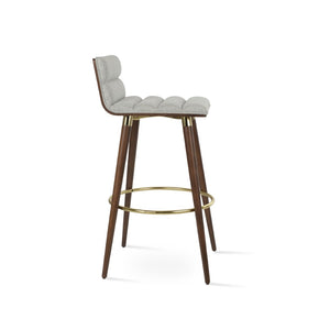 Soho Concept Corona Dr. Wood Barstools & Counterstools With Removable Camira Blazer Wool Pads - 10-year Guarantee! Walnut,Silver  Soho-concept-dining-chair-10832