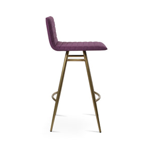 Soho Concept Corona Galata Barstools & Counterstools - Stylish Wool Upholstery, Chrome Finish & 10-year Warranty Brass Steel Tubular Legs Soho-concept-dining-chair-10851