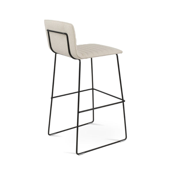Soho Concept Corona Barstools & Counterstools - Stylish Wire Back Design, Plush Upholstery, 10-year Guarantee! Black,White  Soho-concept-dining-chair-07557
