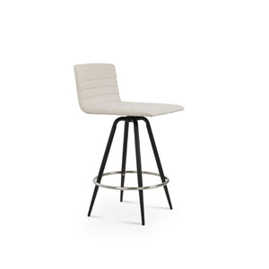 Soho Concept Corona Max Swivel Barstools & Counterstools With Stylish Camira Era Fabric – 10-year Guarantee! Black,White Steel Tubular Legs Black ,S.Steel ,Walnut Finish,Brass Soho-concept-dining-chair-10853