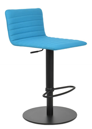 Soho Concept Corona Piston Stool - Adjustable Barstool With Durable Camira Fabric & Stylish Plywood Seat, 10-year Warranty Black,Turquoise  Soho-concept-dining-chair-07560