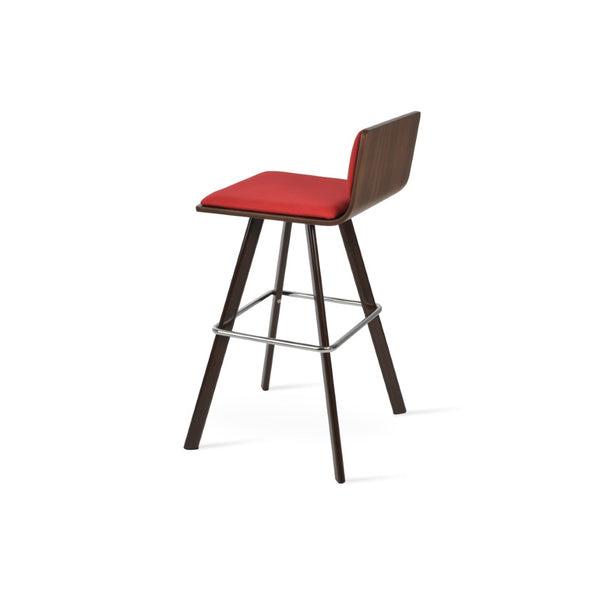 Soho Concept Corona Wood Barstools & Counterstools With Removable Camira Fabric Pads - 10-year Guarantee! Walnut,Red  Soho-concept-dining-chair-10871