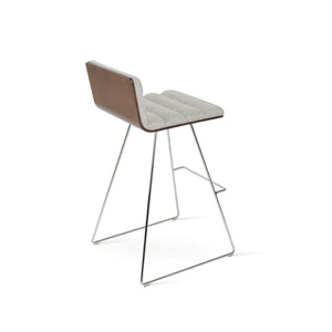 Soho Concept Corona Wire Barstools & Counterstools - Stylish Comfort Upholstery, 10-year Guarantee, Modern Design Chrome,Silver  Soho-concept-dining-chair-10882