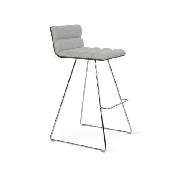 Soho Concept Corona Wire Barstools & Counterstools - Stylish Comfort Upholstery, 10-year Guarantee, Modern Design Chrome,Silver  Soho-concept-dining-chair-07574