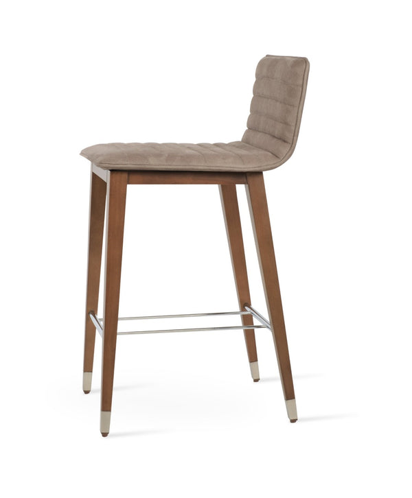 Soho Concept Corona Wood Barstools & Counterstools - Luxurious Upholstery, Solid Wood, 10-year Guarantee, Elegant Design Walnut  Soho-concept-dining-chair-07584