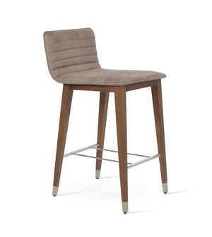 Soho Concept Corona Wood Barstools & Counterstools - Luxurious Upholstery, Solid Wood, 10-year Guarantee, Elegant Design Walnut  Soho-concept-dining-chair-06625
