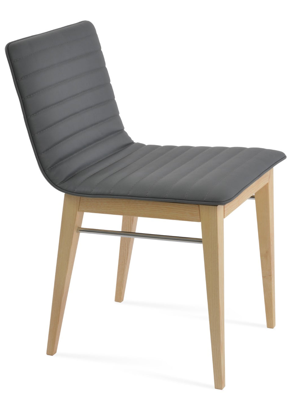 Soho Concept Corona Wood Dining Chair - Stylish Full Upholstery With 2-year Guarantee In Soft Black, Walnut & Gold Natural,Ash,Grey  Soho-concept-dining-chair-01823