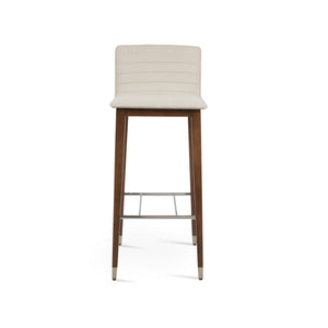 Soho Concept Corona Wood Barstools & Counterstools - Luxurious Upholstery, Solid Wood, 10-year Guarantee, Elegant Design Walnut,White  Soho-concept-dining-chair-10887