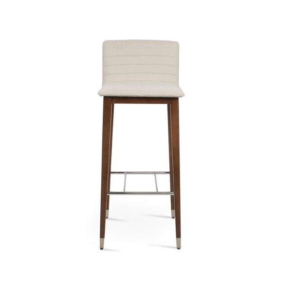 Soho Concept Corona Wood Barstools & Counterstools - Luxurious Upholstery, Solid Wood, 10-year Guarantee, Elegant Design Walnut,White  Soho-concept-dining-chair-10887