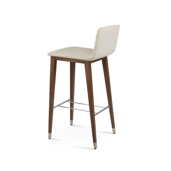Soho Concept Corona Wood Barstools & Counterstools - Luxurious Upholstery, Solid Wood, 10-year Guarantee, Elegant Design Walnut,White  Soho-concept-dining-chair-06621