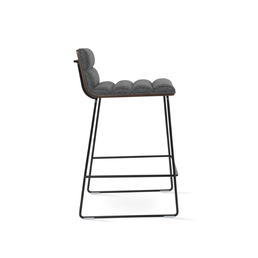 Soho Concept Corona Wire Barstools & Counterstools - Stylish Comfort Upholstery, 10-year Guarantee, Modern Design Chrome,Silver  Soho-concept-dining-chair-07574