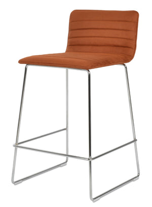 Soho Concept Corona Barstools & Counterstools - Stylish Wire Back Design, Plush Upholstery, 10-year Guarantee! Chrome  Soho-concept-dining-chair-10800