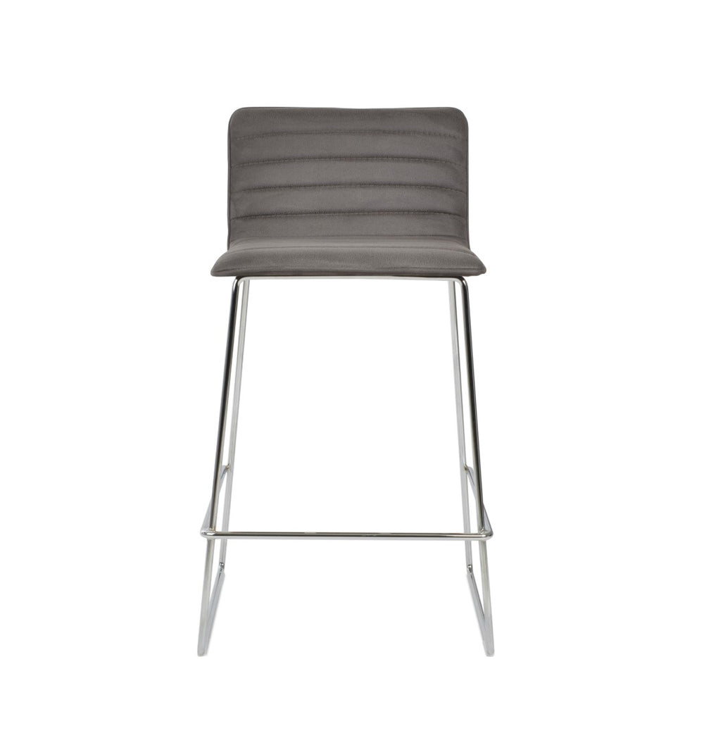 Soho Concept Corona Barstools & Counterstools - Stylish Wire Back Design, Plush Upholstery, 10-year Guarantee! Chrome,White  Soho-concept-dining-chair-11092