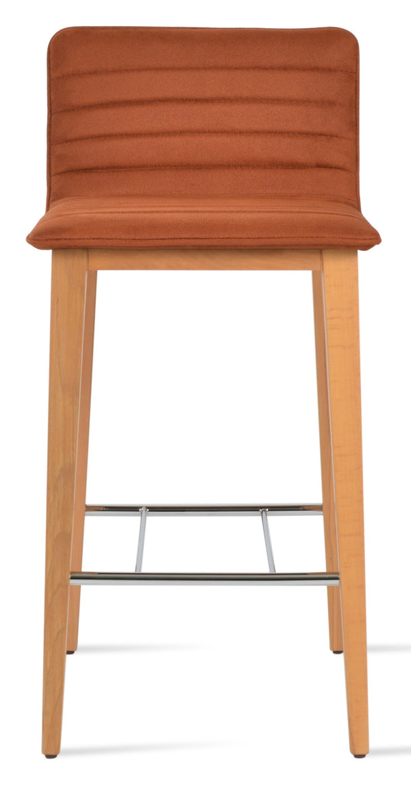 Soho Concept Corona Wood Barstools & Counterstools - Luxurious Upholstery, Solid Wood, 10-year Guarantee, Elegant Design Natural  Soho-concept-dining-chair-10796