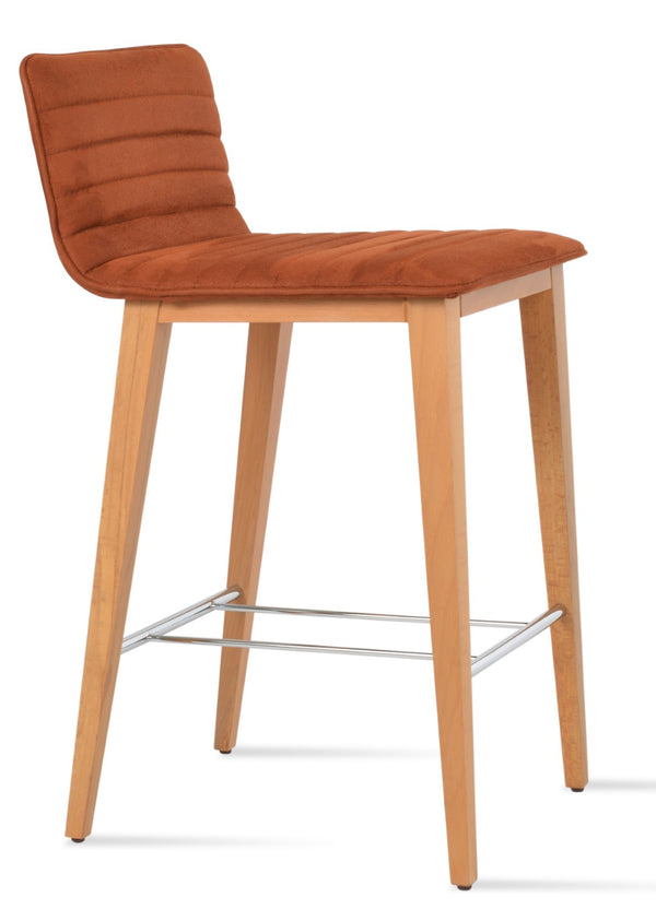 Soho Concept Corona Wood Barstools & Counterstools - Luxurious Upholstery, Solid Wood, 10-year Guarantee, Elegant Design Natural  Soho-concept-dining-chair-07530