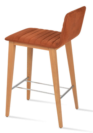 Soho Concept Corona Wood Barstools & Counterstools - Luxurious Upholstery, Solid Wood, 10-year Guarantee, Elegant Design Natural  Soho-concept-dining-chair-06606