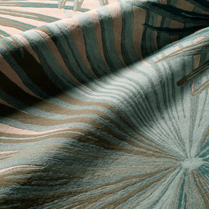 Jaipur Living Coastal Seaside Palmetto Cos33 Tufted Handmade 100% Wool Contemporary Floral Indoor Rug Blue, Green 100% Wool, 100% Cotton Rug127445