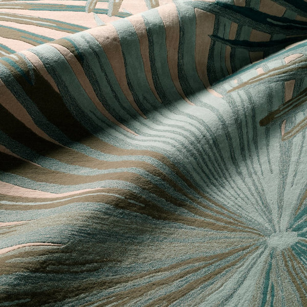 Jaipur Living Coastal Seaside Palmetto Cos33 Tufted Handmade 100% Wool Contemporary Floral Indoor Rug Blue, Green 100% Wool, 100% Cotton Rug127445