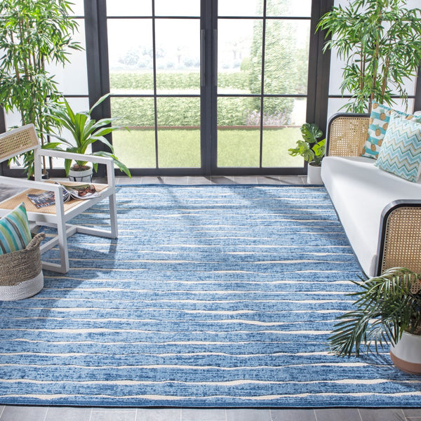 Safavieh Cottage 947 Power Loomed Indoor / Outdoor Rug Blue COT947N-8