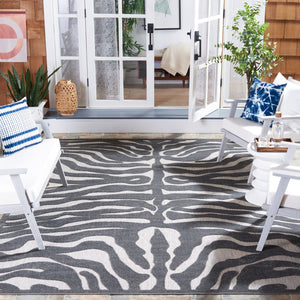 Safavieh Sams Bahama Cottage Power Loomed Indoor / Outdoor Rug Light Grey / Grey COTS583A-8