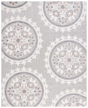 Safavieh Sams Bahama Cottage Power Loomed Indoor / Outdoor Rug Light Grey / Taupe COTS858A-8