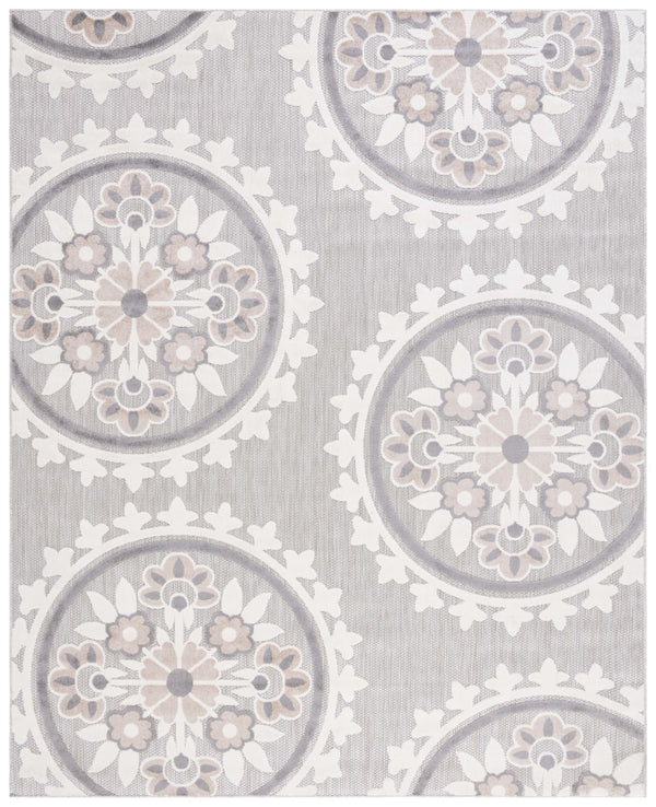 Safavieh Sams Bahama Cottage Power Loomed Indoor / Outdoor Rug Light Grey / Taupe COTS858A-8