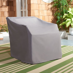 Safavieh VERNON Rocking Chair Cover - Durable Grey Outdoor Protection Against Weather, Dust & Debris COV7013