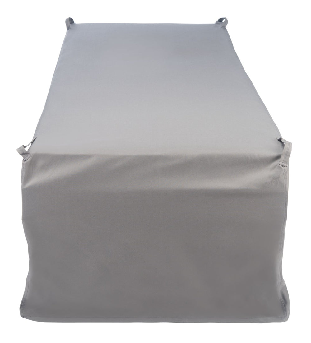 Safavieh SOLANO Sunlounger Cover - Durable Grey Outdoor Protection from Rain, UV, and Debris for Longevity COV7024