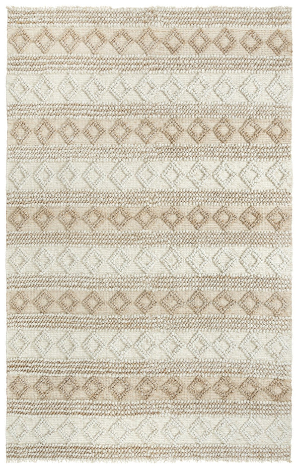 Rizzy Capri CPI108 Hand Woven Casual Polyester/Wool Blend Rug Beige 8'6" x 11'6"