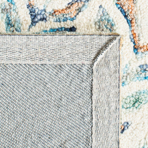 Safavieh Capri 208 Hand Tufted Floral Rug Ivory / Blue CPR208A-8SQ
