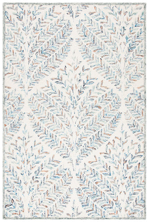 Safavieh Capri 208 Hand Tufted Floral Rug Ivory / Blue CPR208A-8SQ