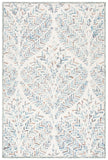 Safavieh Capri 208 Hand Tufted Floral Rug Ivory / Blue CPR208A-8SQ