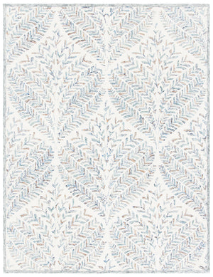 Safavieh Capri Hand Tufted Wool Area Rug - Elegant Floral Design In Ivory And Blue For Luxurious Home Decor Ivory ,Blue Wool Cpr208a-11sq