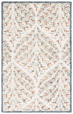 Safavieh Capri Hand Tufted Wool Area Rug - Elegant Floral Design In Ivory And Blue For Luxurious Home Decor Ivory ,Green Wool Cpr208b-25
