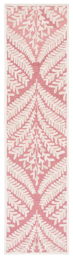 Safavieh Capri Hand Tufted Wool Area Rug - Elegant Floral Design In Ivory And Blue For Luxurious Home Decor Pink ,Ivory Wool Cpr208r-3sq
