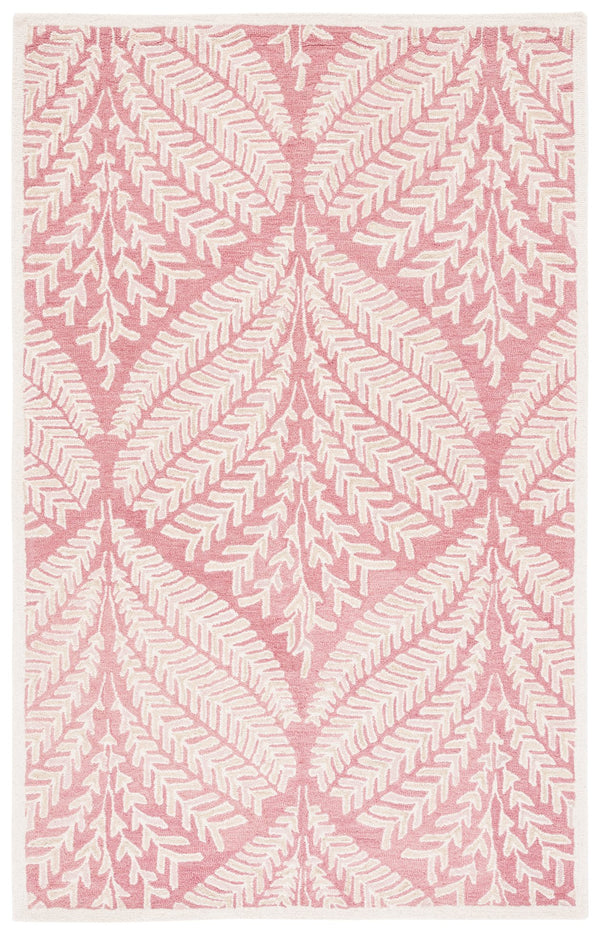 Safavieh Capri Hand Tufted Wool Area Rug - Elegant Floral Design In Ivory And Blue For Luxurious Home Decor Pink ,Ivory Wool Cpr208r-3sq