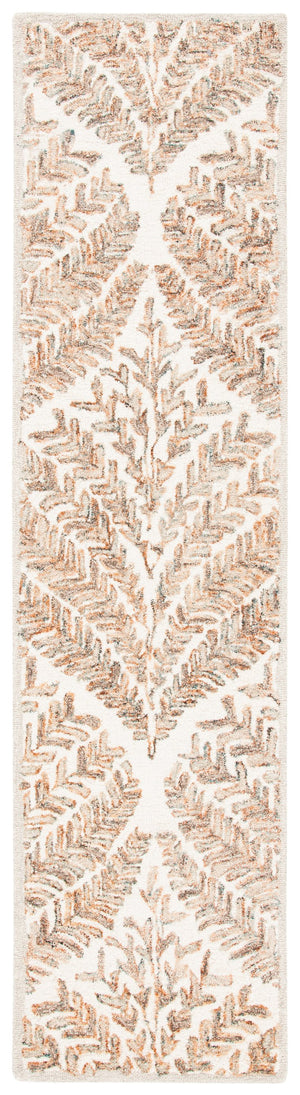 Safavieh Capri Hand Tufted Wool Area Rug - Elegant Floral Design In Ivory And Blue For Luxurious Home Decor Ivory ,Brown Wool Cpr208t-28