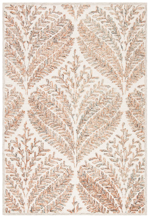 Safavieh Capri Hand Tufted Wool Area Rug - Elegant Floral Design In Ivory And Blue For Luxurious Home Decor Ivory ,Brown Wool Cpr208t-28