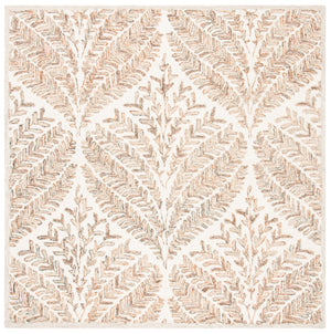 Safavieh Capri Hand Tufted Wool Area Rug - Elegant Floral Design In Ivory And Blue For Luxurious Home Decor Ivory ,Brown Wool Cpr208t-28