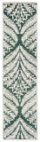 Safavieh Capri 208 Hand Tufted Floral Rug Dark Green / Ivory CPR208Y-7SQ