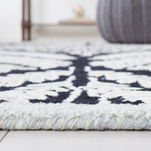 Safavieh Capri 208 Hand Tufted Floral Rug Black / Ivory CPR208Z-7SQ