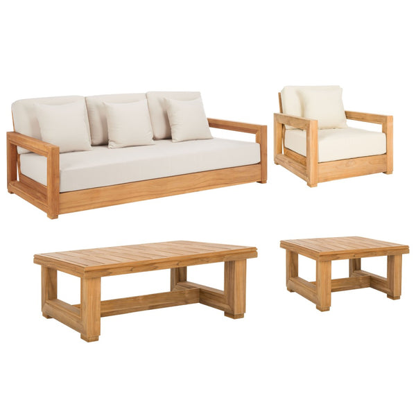 Safavieh MONTFORD Brazilian Teak Coffee Table - Elegant Natural Finish for Modern & Rustic Living Spaces CPT1001A