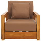 Safavieh Montford Brazilian Teak Armchair Natural Teak / Brown CPT1000C