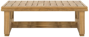 Safavieh MONTFORD Brazilian Teak Coffee Table - Elegant Natural Finish for Modern & Rustic Living Spaces CPT1001A