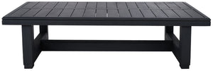 Safavieh MONTFORD Aluminum Coffee Table – Sleek Black Design for Modern Outdoor Entertaining & Durability CPT1001B