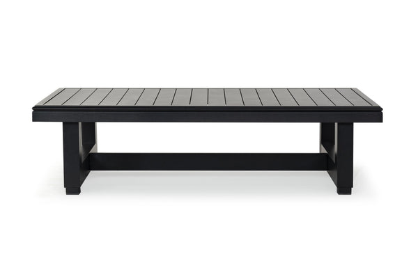 Safavieh MONTFORD Aluminum Coffee Table – Sleek Black Design for Modern Outdoor Entertaining & Durability CPT1001B