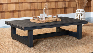 Safavieh MONTFORD Aluminum Coffee Table – Sleek Black Design for Modern Outdoor Entertaining & Durability CPT1001B